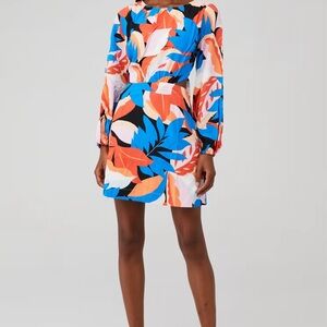 MINKPINK Colorful Leaf Print Dress